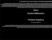 Tablet Screenshot of fototeam-segeberg.de